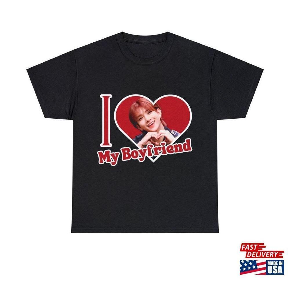 Svt Joshua I Love My Boyfriend Shirt Custom Cute Photo Gift Ideas Unisex Tshirt - Picture 1 of 4